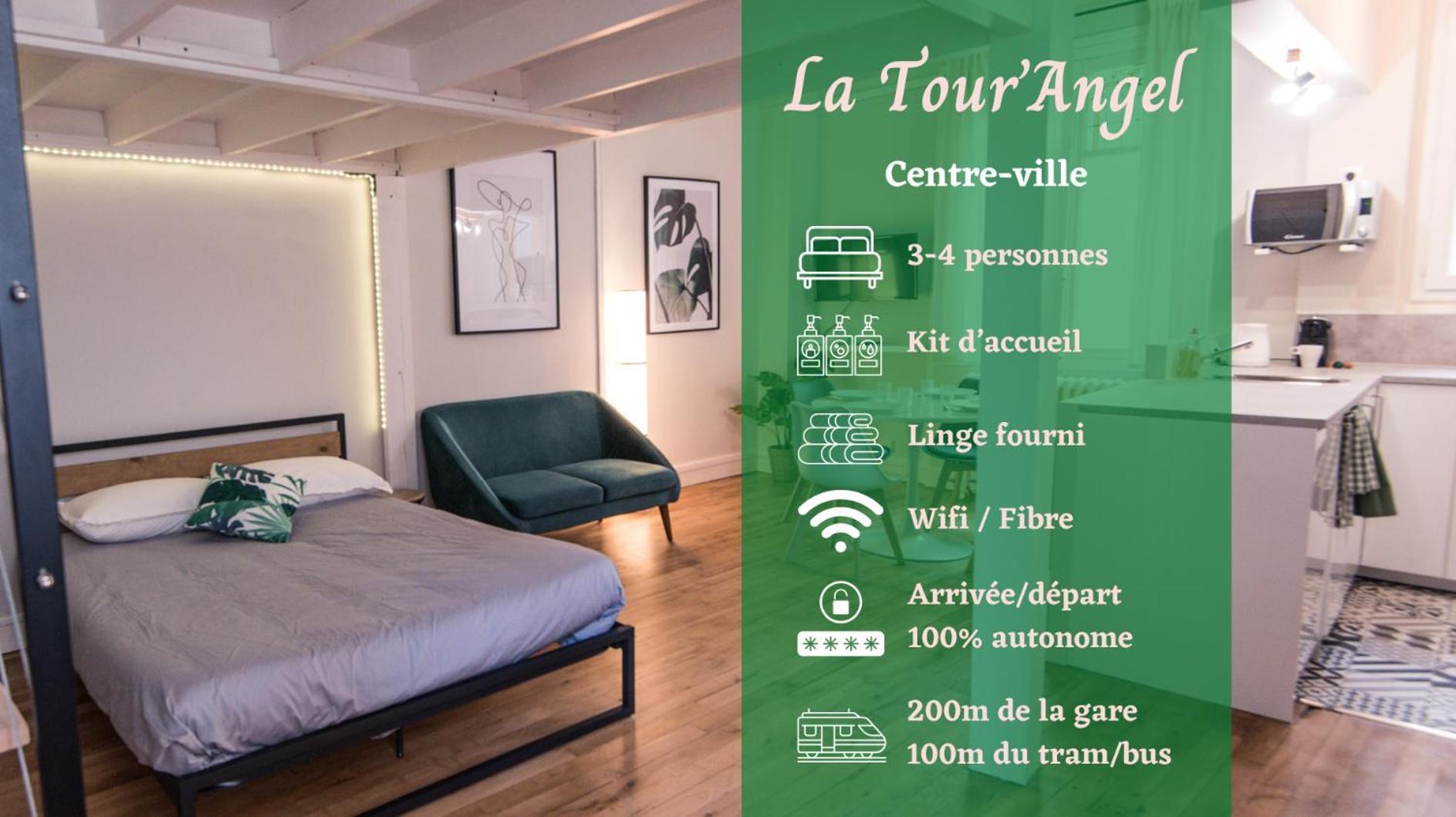 شقة Hypercentre - Gare - La Tour'Angel تور المظهر الخارجي الصورة